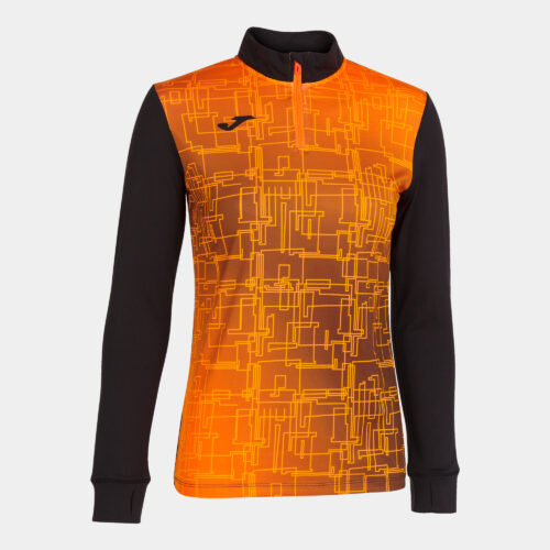 BLUZA DAMSKA JOMA ELITE VIII POMARAŃCZOWO-CZARNA