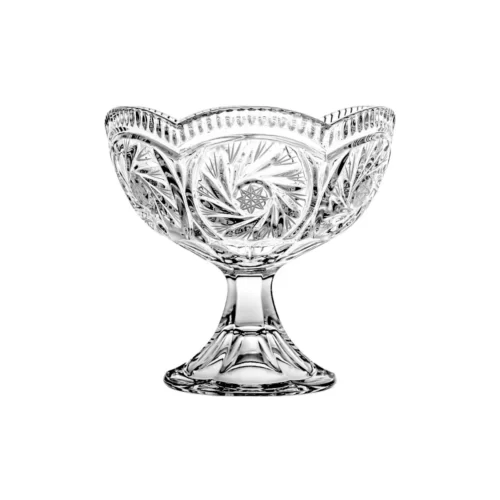 Miseczka kryształowa na nóżce Młynek 15 cm Crystal Julia 01398