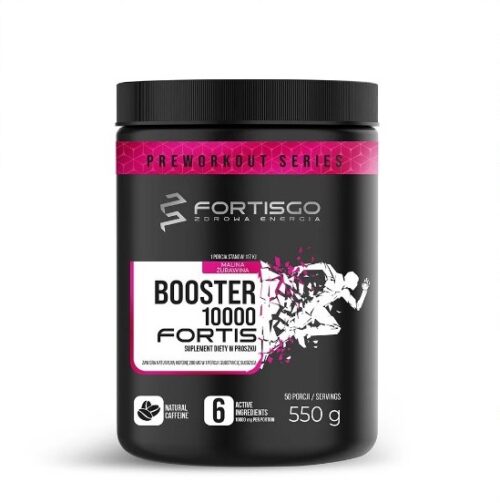 FORTISGO BOOSTER 10000 FORTIS Malina-Żurawina Preworkout 550g